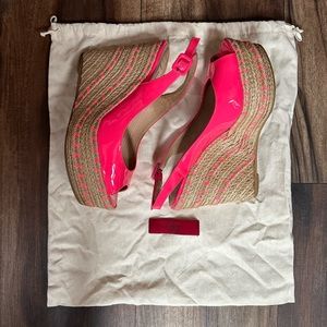 Valentino Neon Pink Espadrilles - Sz 37